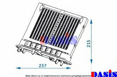 AKS DASIS 129002n -  Теплообменник, отопление салона